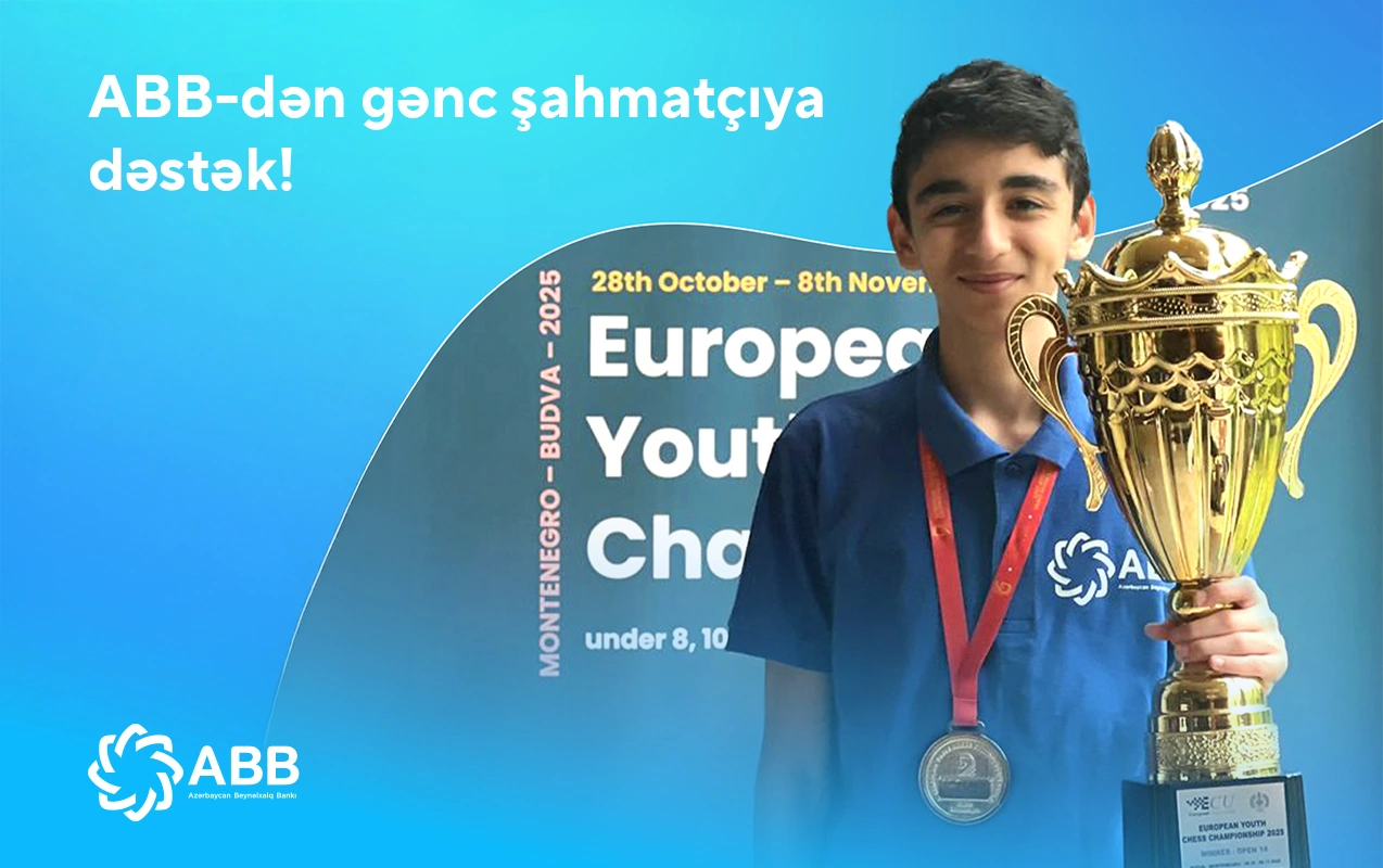 ABB-dən gənc şahmatçı Xaqan Əhmədə dəstək!