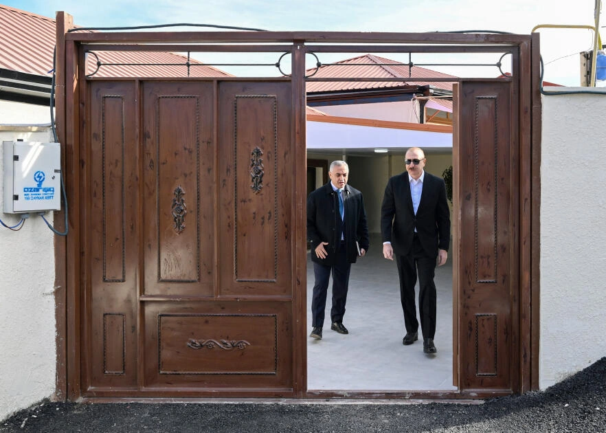 Prezident İlham Əliyev Xankəndinin Kərkicahan qəsəbəsində olub - FOTO