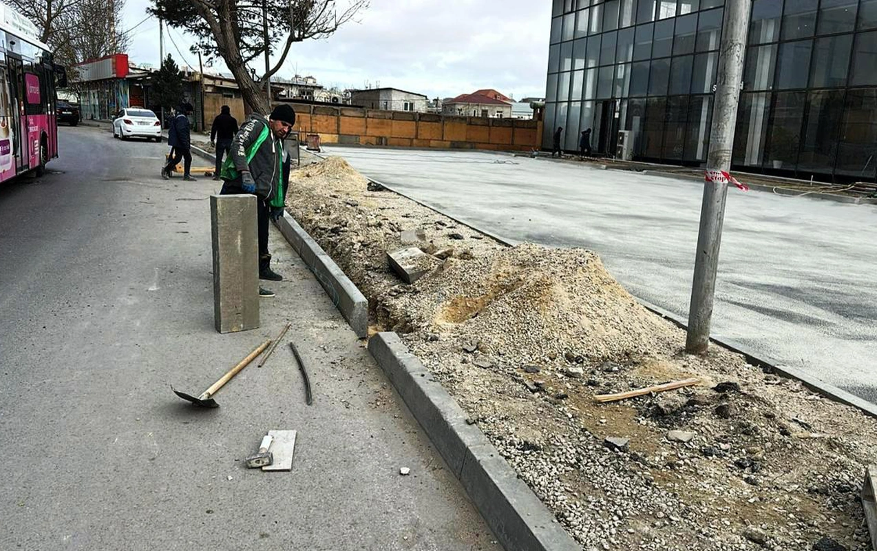 Bakıda piyada səkilərinin qanunsuz zəbtinin qarşısı alındı- Fotolar