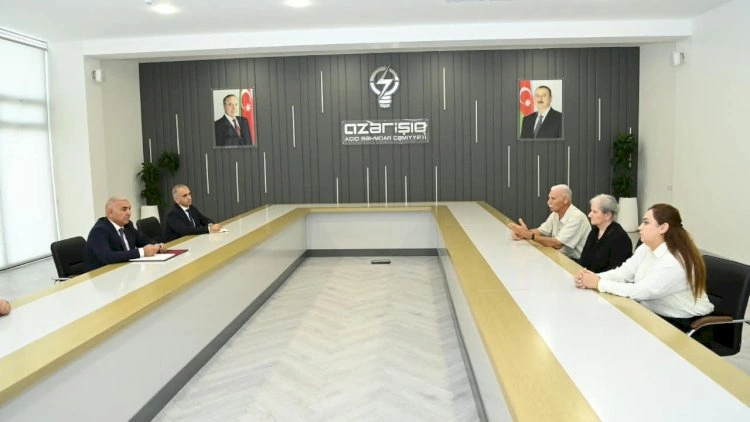 “Azərişıq” ASC-nin sədri Vüqar Əhmədov Ağdamda vətəndaşları qəbul edib