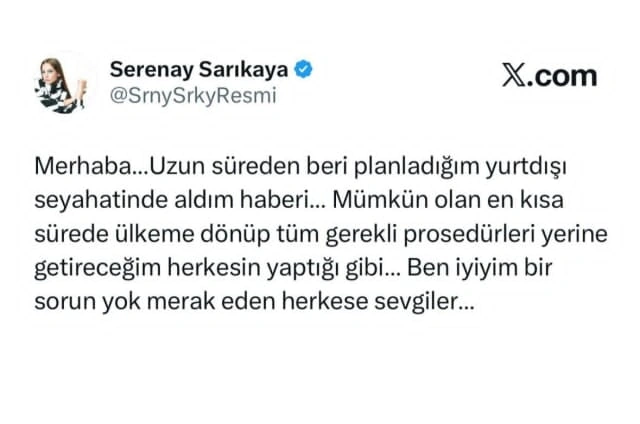 Serenaydan həbs xəbərinə REAKSİYA