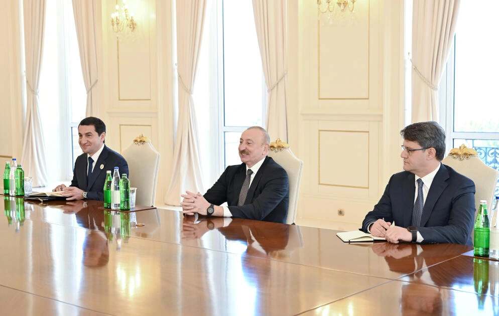Prezident İlham Əliyev Slovakiya Baş nazirinin müavinini qəbul edib - FOTO