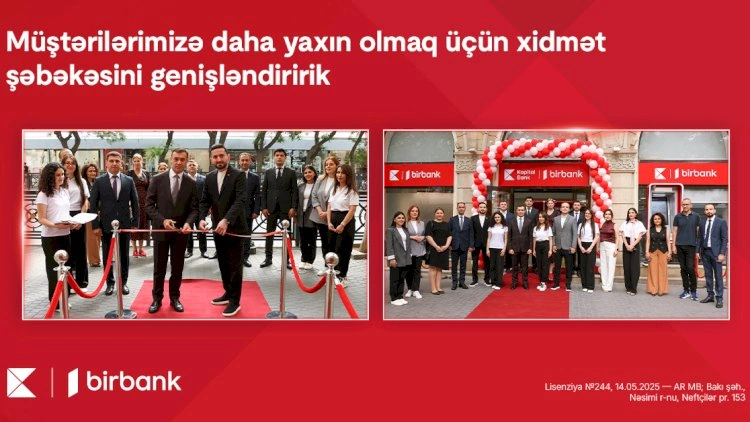 Kapital Bank 116 filial, 51 şöbə və 1274 ATM ilə ölkənin ən böyük xidmət şəbəkəsinə malik bankıdır