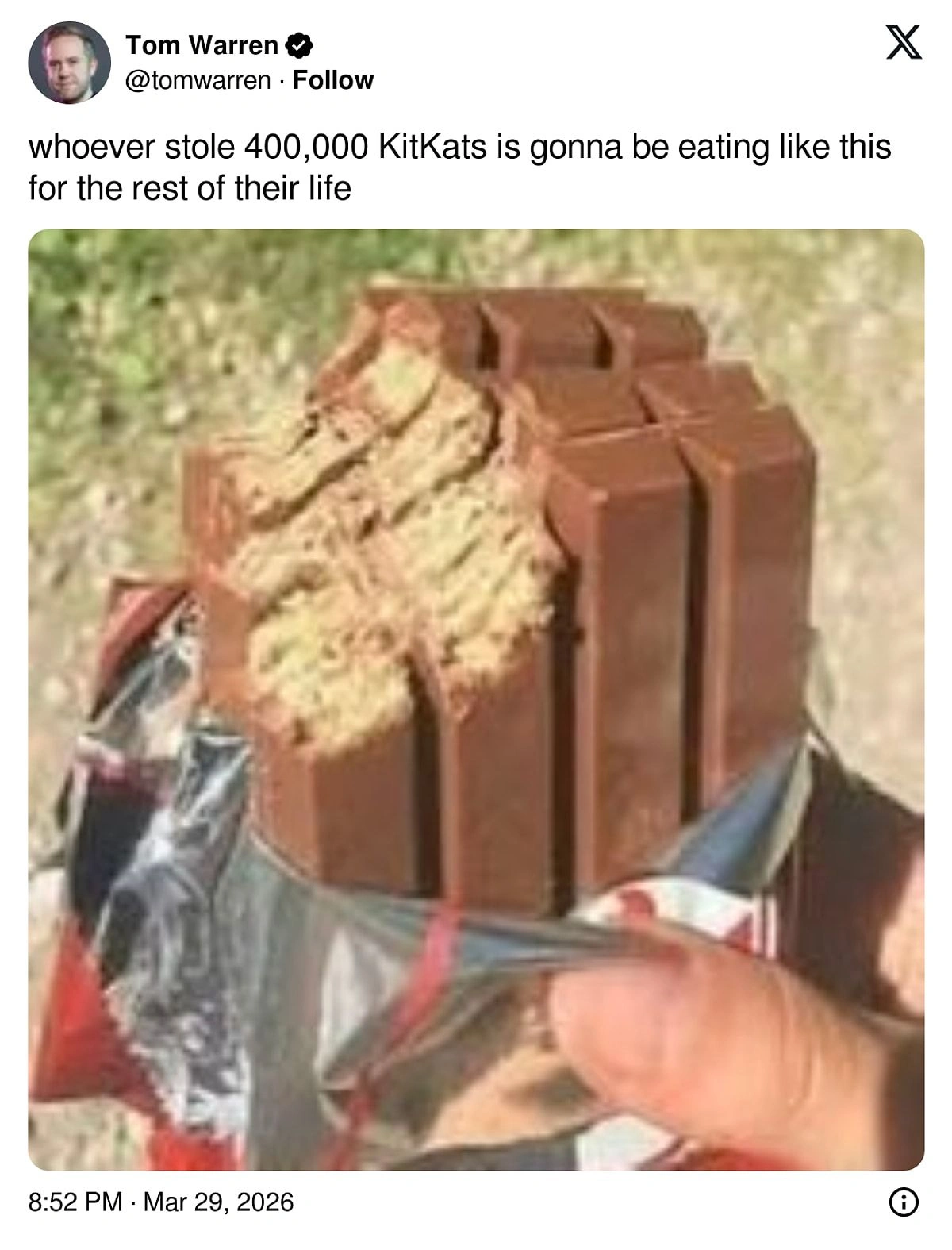 “KitKat” daşıyan yük maşınları oğurlandı - FOTOLAR