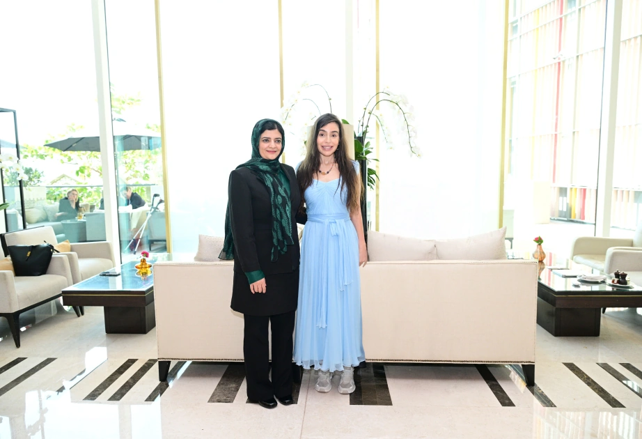 Leyla Əliyeva Zarqa Yaftalı ilə görüşüb