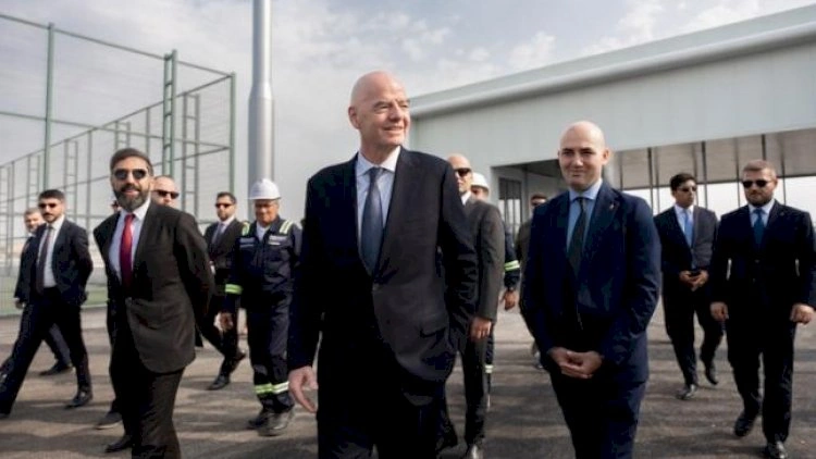 İnfantino Hövsanda mini-stadionların inşası ilə tanış oldu -   FOTOLAR