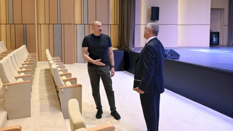 İlham Əliyev Xankəndidə Mədəniyyət Mərkəzinin açılışında iştirak etdi