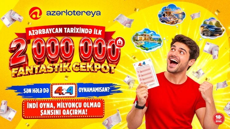 Tarixi rekord: cekpot ilk dəfə 2 000 000 manatı keçdi