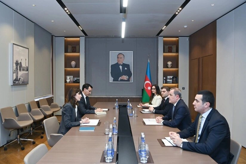 Ceyhun Bayramov Vladanka Andreyevanı qəbul etdi