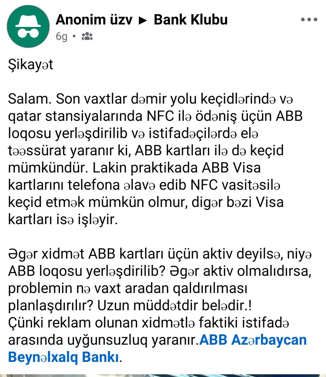 ABB-də nə baş verir? – ŞİKAYƏTLƏR PİK HƏDDƏ ÇATDI
