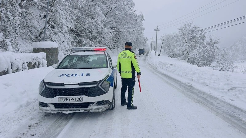Yol polisi sürücülərə müraciət etdi: Dağlıq ərazilərə getməyin