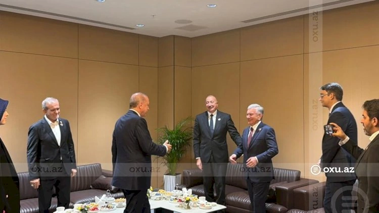 Azərbaycan, Türkiyə, Özbəkistan və İran prezidentləri Bişkekdə bir arada   - FOTO