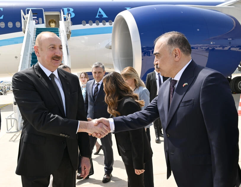 Prezident İlham Əliyev Türkiyəyə işgüzar səfərə gəlib - FOTO