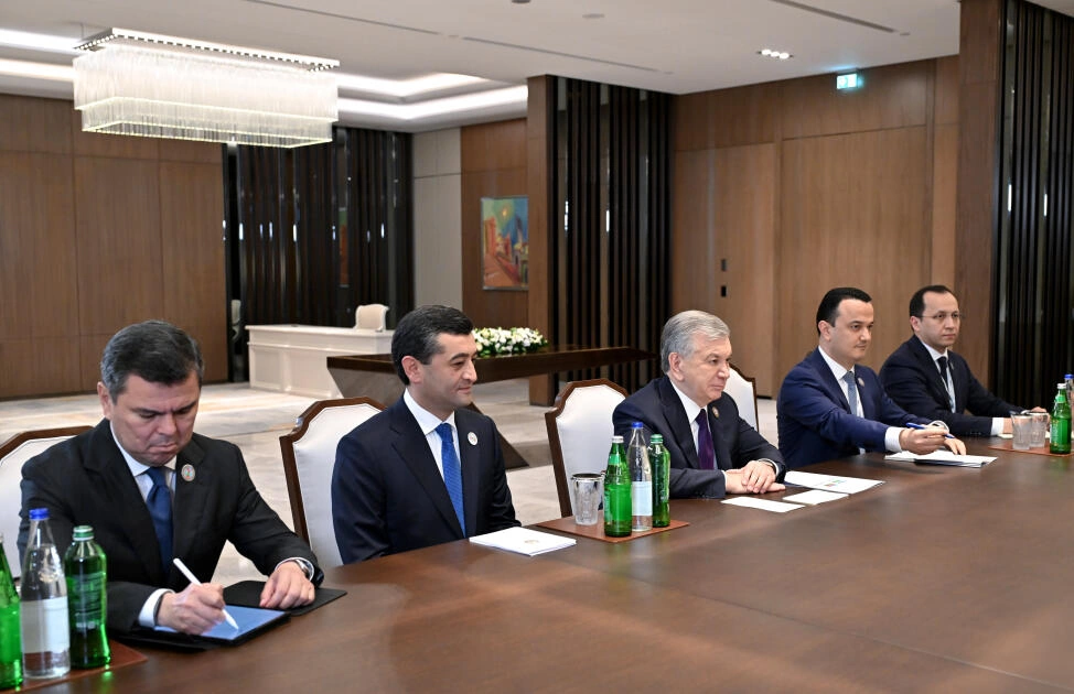 İlham Əliyev Şavkat Mirziyoyevlə görüşüb - FOTO