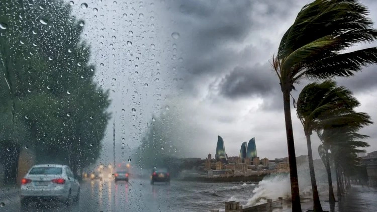 Yağış Bakını cənginə aldı -   Hava ilə bağlı SON VƏZİYYƏT