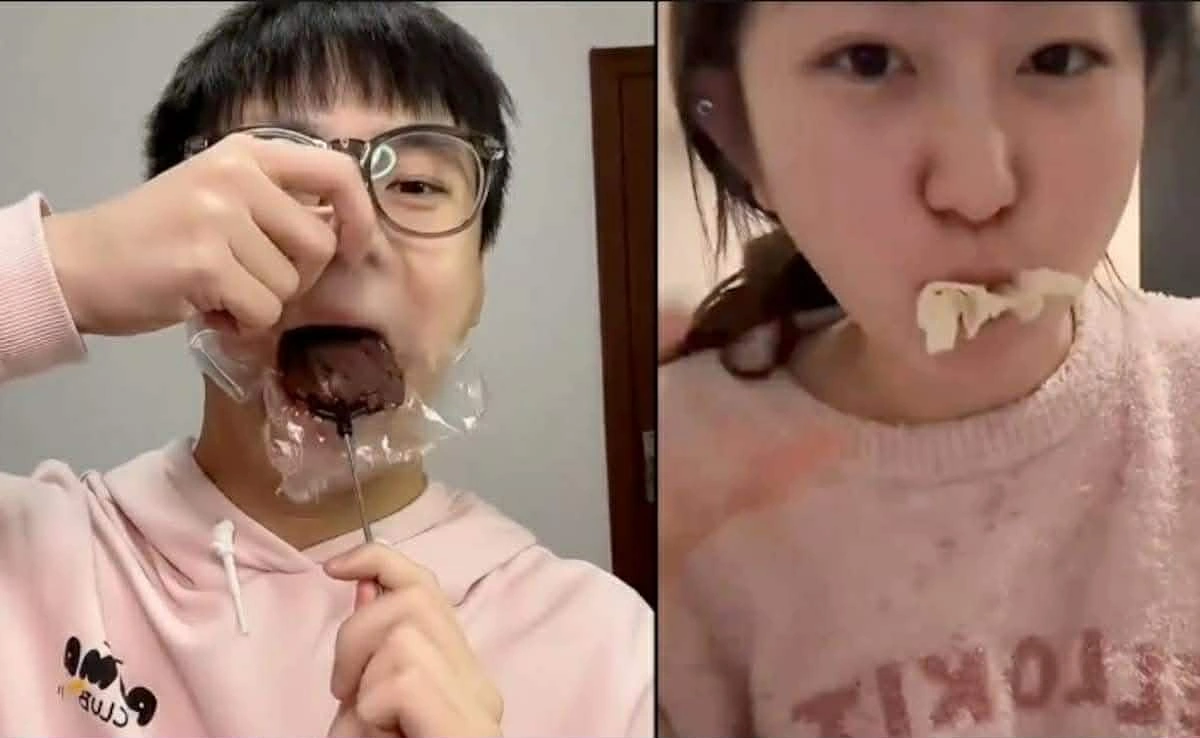 “TikTok”da növbəti zərərli trend: Ağıza streç bağlayırlar