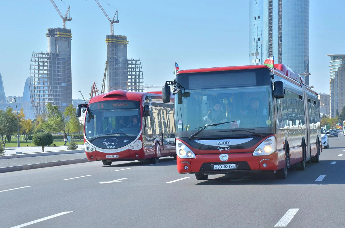 Bakıda 10 avtobusun hərəkət sxemi dəyişir - SİYAHI