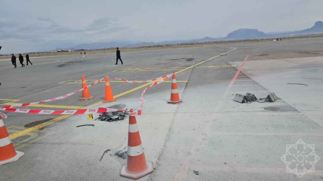 Naxçıvan aeroportunu hədəf alan dronun qalıqları – FOTO/VİDEO