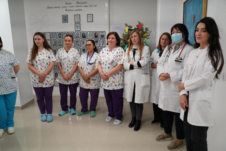 Leyla Əliyevanın təşəbbüsü ilə Albaniyada Xəstəxana Mərkəzinin pediatrik sedasiya otağı istifadəyə verilib - FOTO