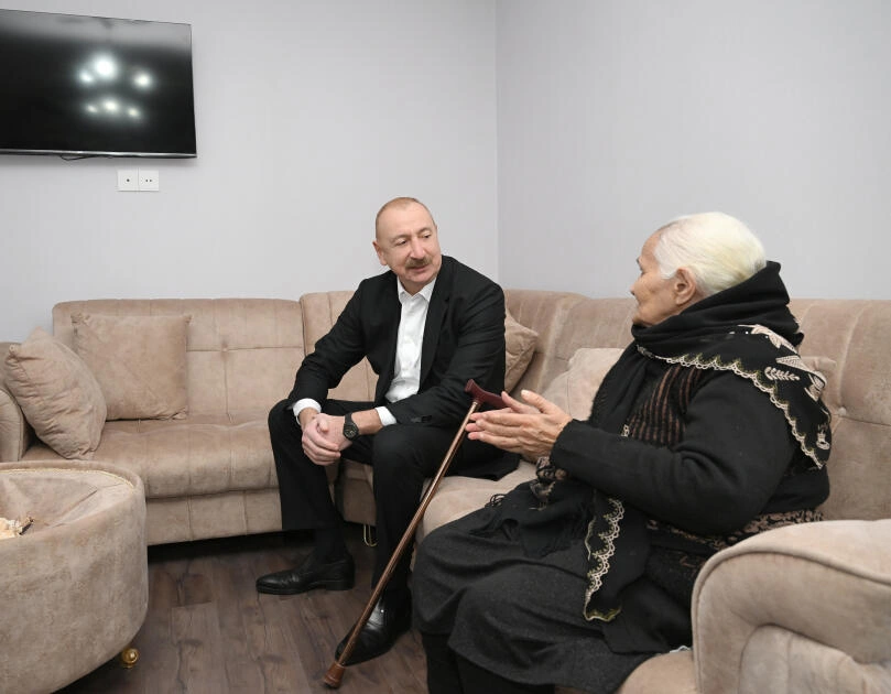 Prezident İlham Əliyev Xankəndinin Kərkicahan qəsəbəsində olub - FOTO