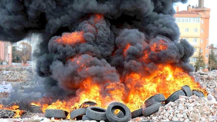 Bakıdakı güclü yanğın söndürüldü