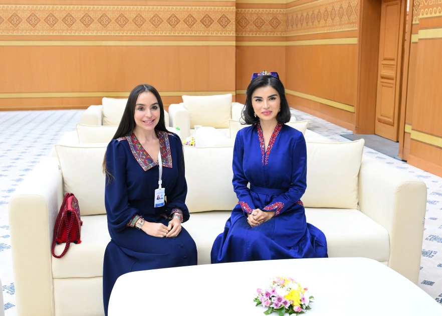 Leyla Əliyeva Saida Mirziyoyeva ilə görüşdü