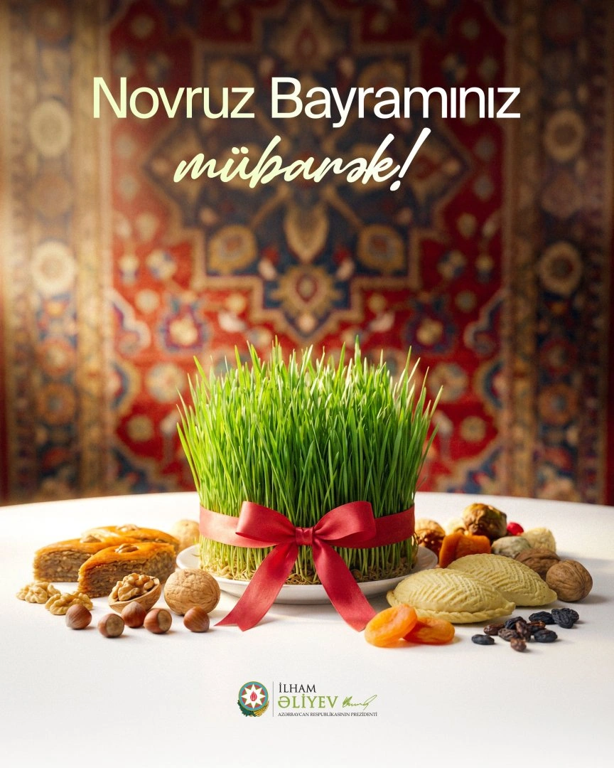 İlham Əliyev Novruz bayramı münasibətilə Azərbaycan xalqını təbrik etdi - FOTO
