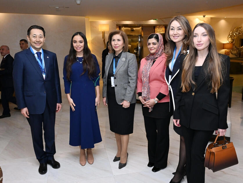 Leyla Əliyeva AQEM çərçivəsində keçirilən beynəlxalq konfransın açılış mərasimində çıxış edib - FOTO
