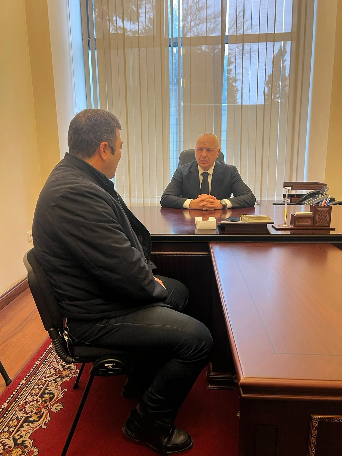 Ülvi Quliyev idmançılarla görüşüb - FOTO