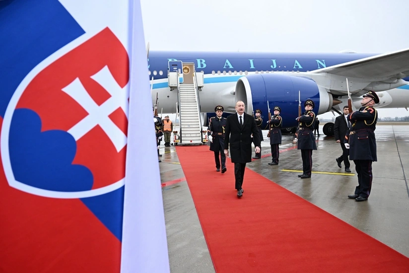 İlham Əliyev Slovakiyada rəsmi səfərdədir - FOTO