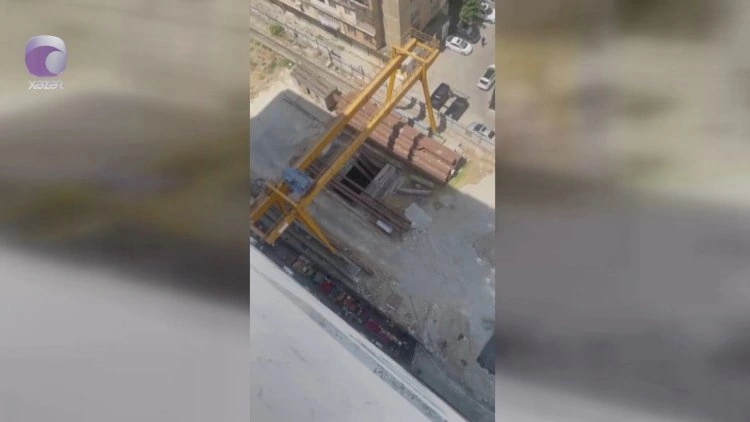 Binanın altından metroya keçid inşa edilir? - VİDEO
