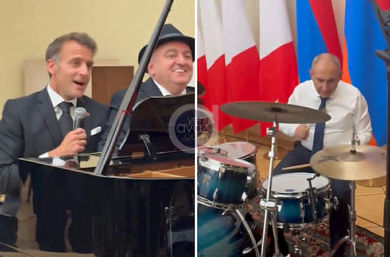 Paşinyan və Makron İrəvanda duet ifa etdi - FOTO