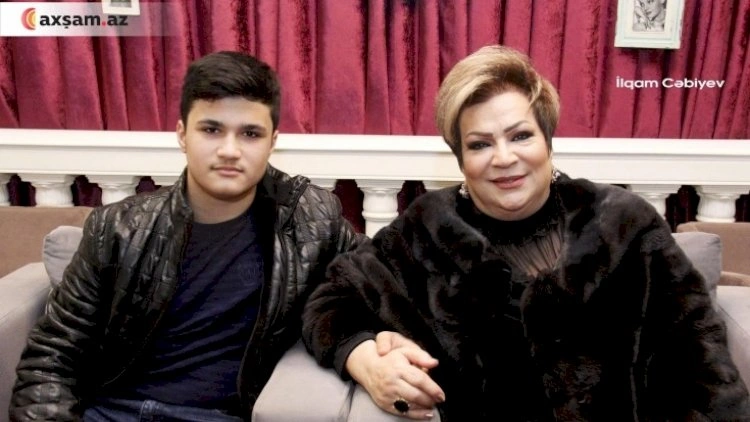 Afaq Bəşirqızı nəvəsini hərbi xidmətə yola saldı – FOTO