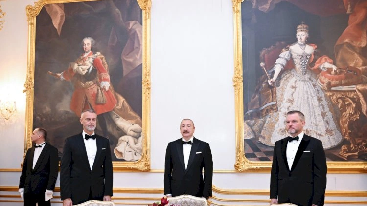Bratislavada Prezident İlham Əliyevin şərəfinə rəsmi ziyafət verildi