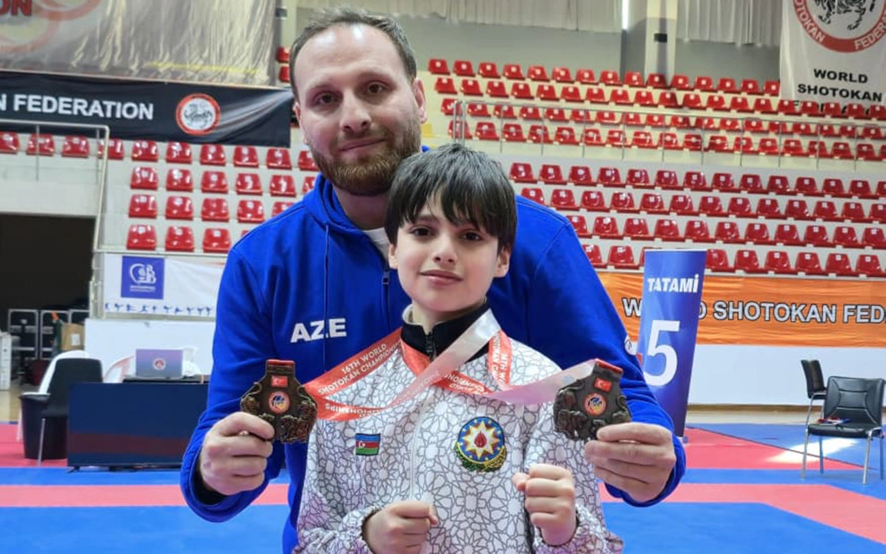 Ata-oğul dünya çempionu oldu - FOTOLAR