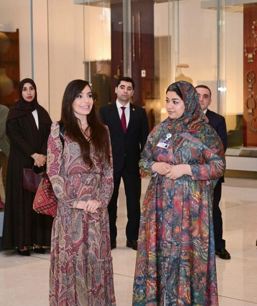Leyla Əliyeva Maskatda Oman Milli Muzeyində və Mutrah bazarında olub - FOTO