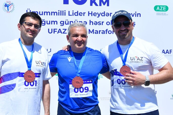 Ümummilli Lider Heydər Əliyevin 103-cü ildönümünə və UFAZ-ın 10 illiyinə həsr olunmuş marafon yarışı keçirilib