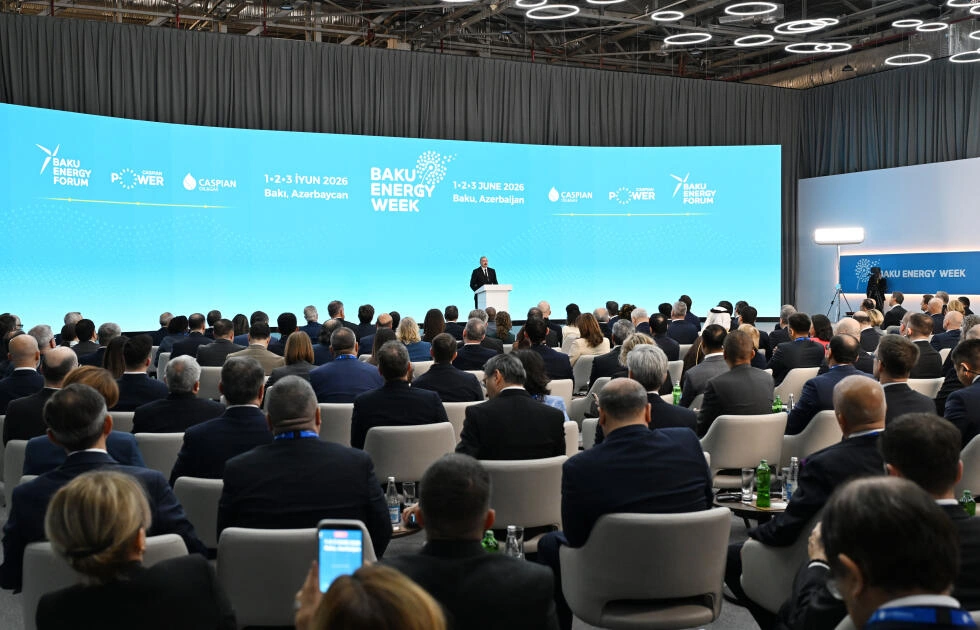 Prezident İlham Əliyev Bakı 31-ci “Baku Energy Forum”un rəsmi açılış mərasimində iştirak edir - FOTO
