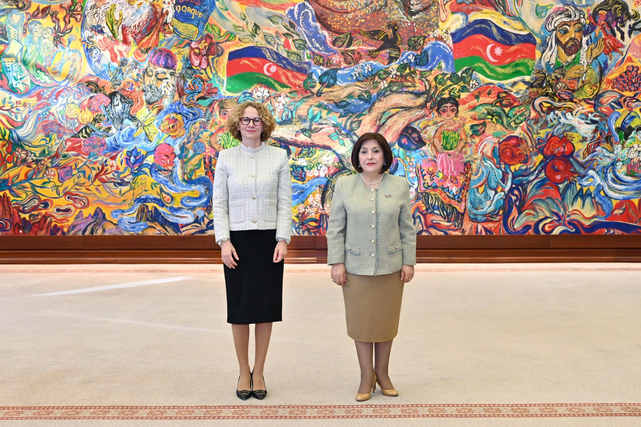 Sahibə Qafarova Radmila  Şekerinskayla görüşdü - FOTO