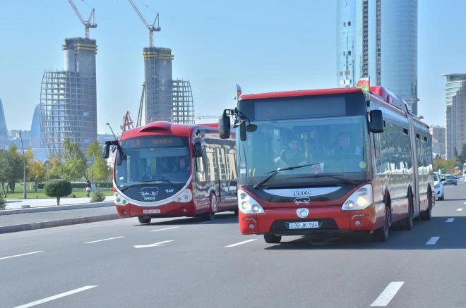 Bakıda 10 avtobusun yolu dəyişdirilir