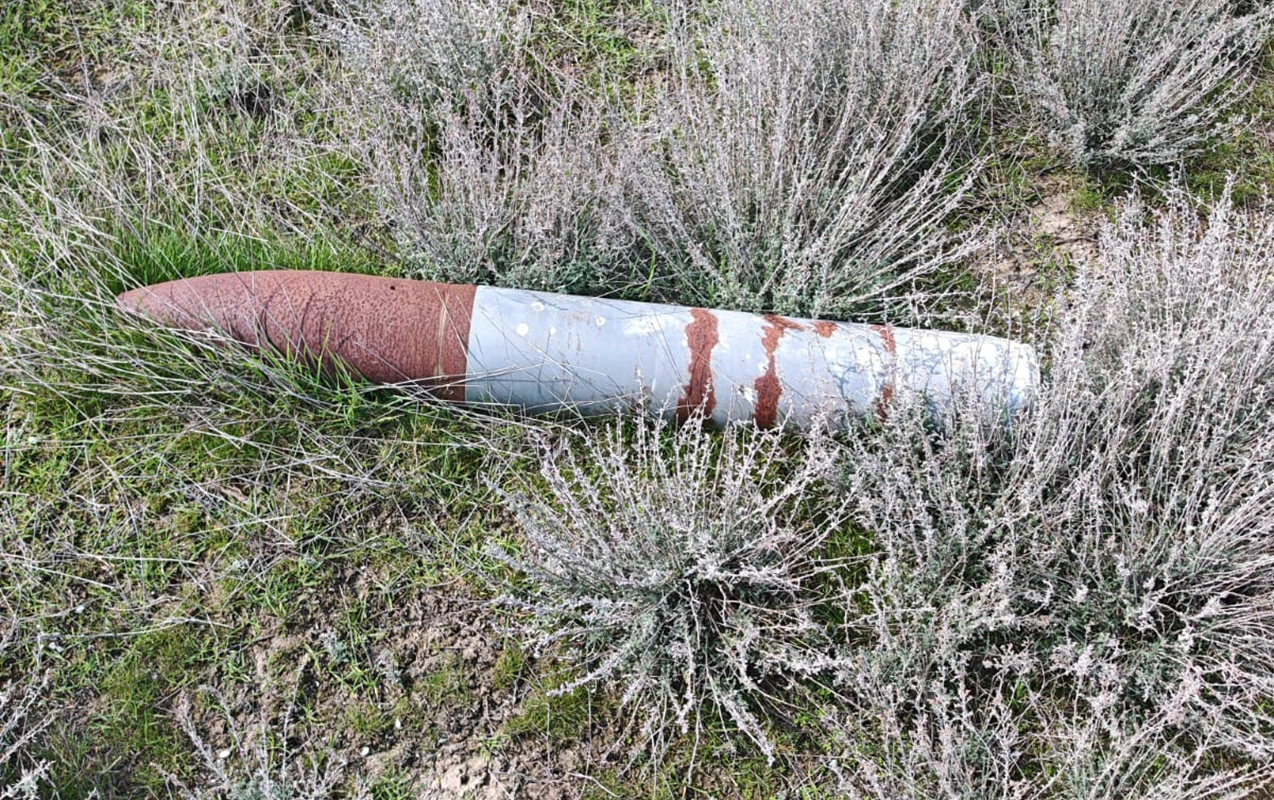 Salyanda partlamamış mərmi aşkarlandı - FOTO