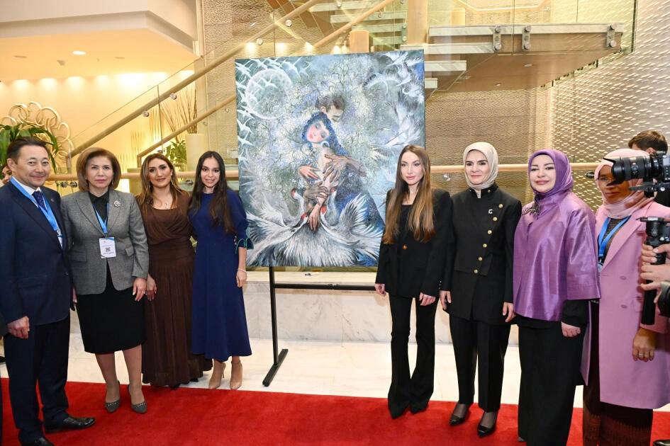 Leyla Əliyeva AQEM çərçivəsində keçirilən beynəlxalq konfransın açılış mərasimində çıxış edib - FOTO