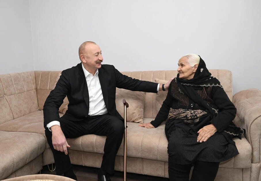 Prezident İlham Əliyev Xankəndinin Kərkicahan qəsəbəsində olub - FOTO