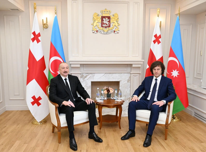Prezidentin İrakli Kobaxidze ilə təkbətək görüşü olub - FOTO