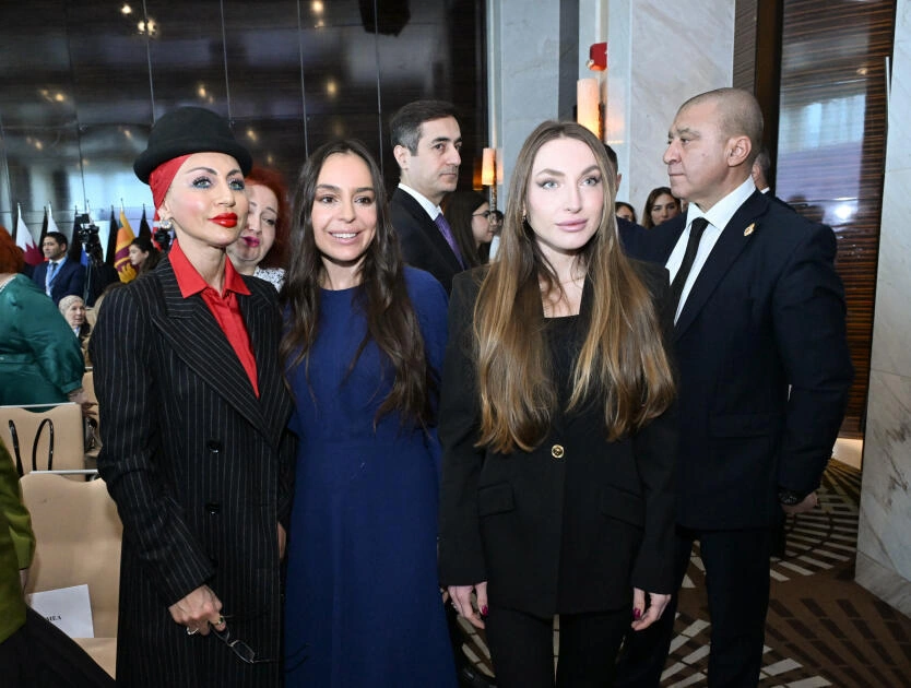 Leyla Əliyeva AQEM çərçivəsində keçirilən beynəlxalq konfransın açılış mərasimində çıxış edib - FOTO