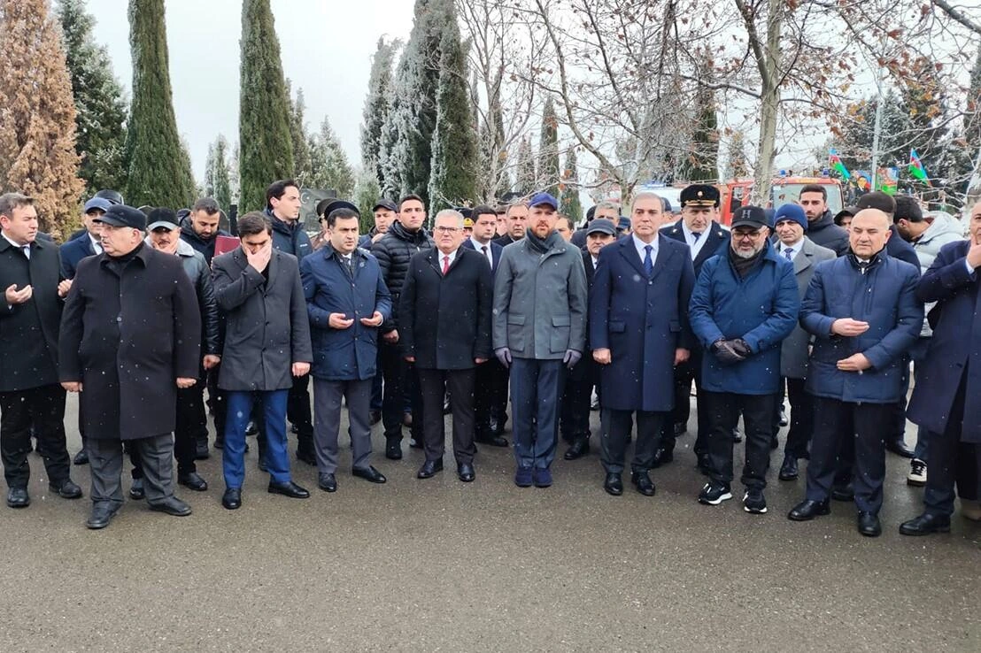 Ərdoğanın oğlu Gəncədə - FOTO
