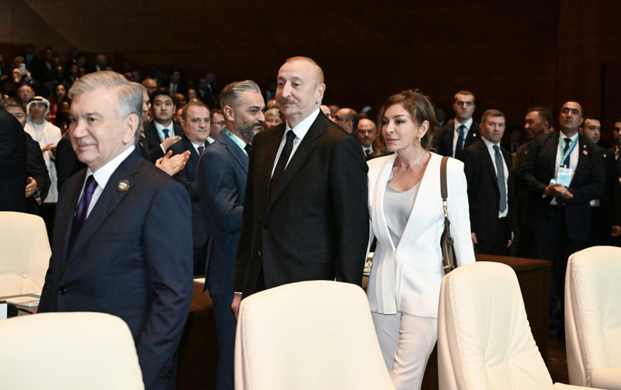 İlham Əliyevlə xanımının tədbirdən - FOTOLARI