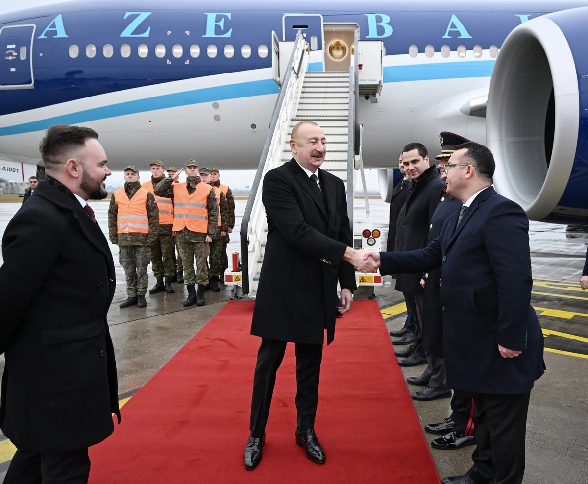 İlham Əliyev Slovakiyada rəsmi səfərdədir - FOTO