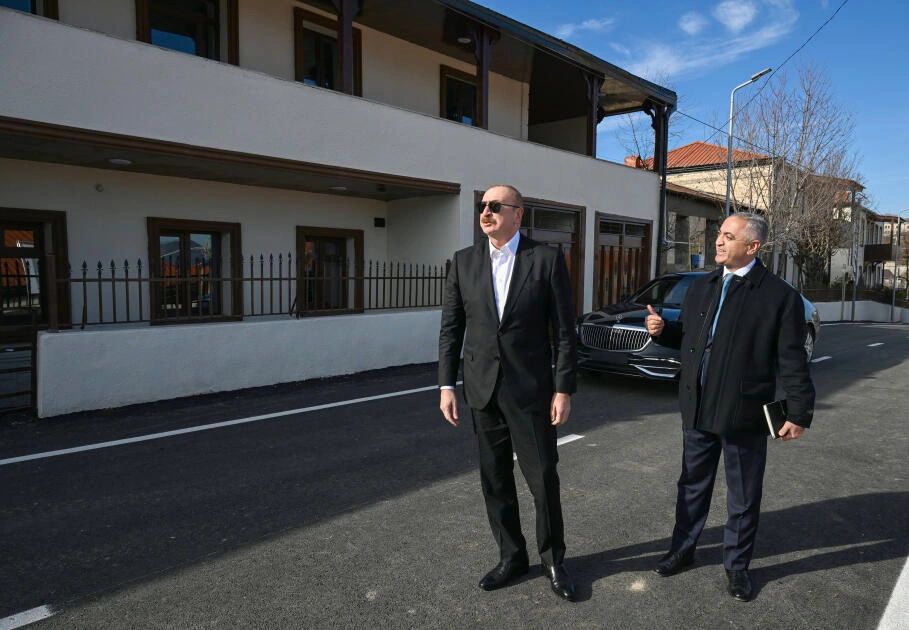 Prezident İlham Əliyev Xankəndinin Kərkicahan qəsəbəsində olub - FOTO