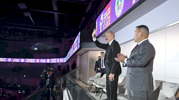 İlham Əliyev cüdo üzrə dünya çempionatının açılış mərasimini izləyib